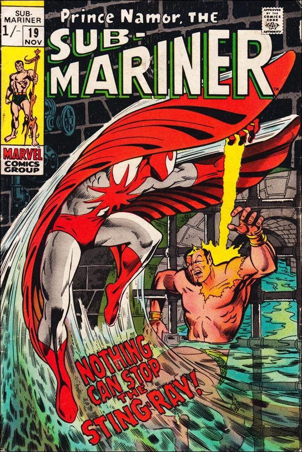 Sub-Mariner (1968) issue 19-B UK Price Cover