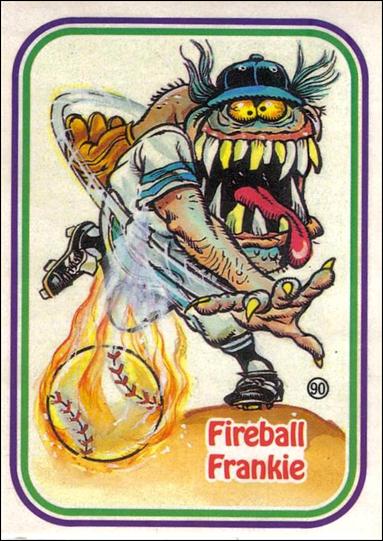 Awsome! All-Stars (Base Set) card 90-B Fireball Frankie / Puzzle Back