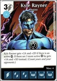 DC Comics Dice Masters War of Light card 16 Kyle Rayner: Artist