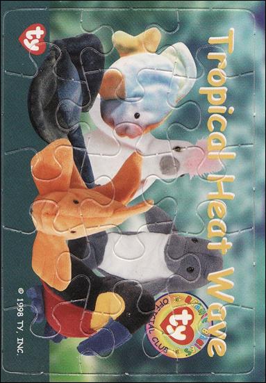 Beanie Babies Series 1 (Puzzle Cards Subset) card nn6 Tropical Heat Wave