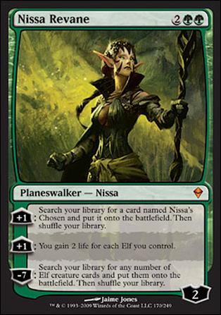 Magic The Gathering: Zendikar (Base Set) card 170 Nissa Revane