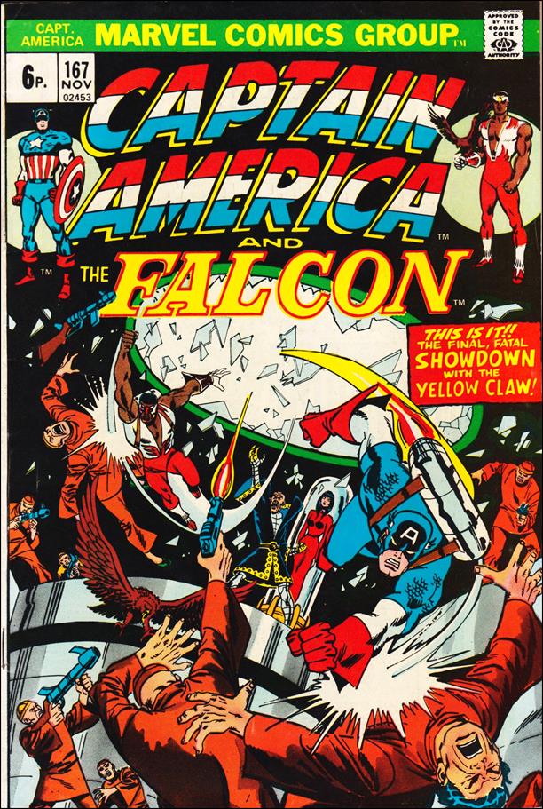 Captain America (1968) issue 167-B UK Price Cover