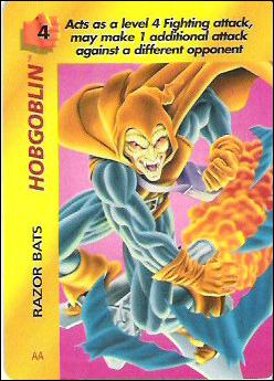 Marvel OverPower (Base Set) card nn108 Hobgoblin: Razor Bats