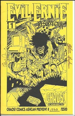 Evil Ernie: The Resurrection issue Ashcan (Signed by Brian Pulido and Stephen Hughes) 1/2500