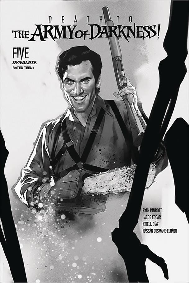 Death to the Army of Darkness issue 5-M Ben Oliver 1:30 Black & White Cover