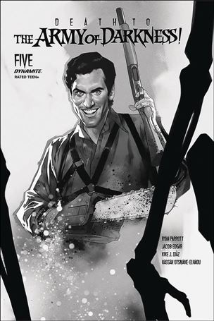 Death to the Army of Darkness issue 5-M Ben Oliver 1:30 Black & White Cover