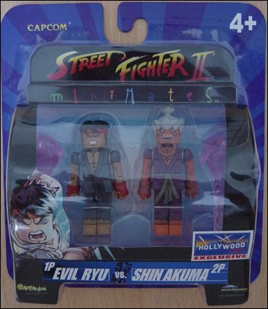 Street Fighter II Minimates (Series 1) figure 3-C Evil Ryu / Shin Akuma (Hollywood Video Exclusive)