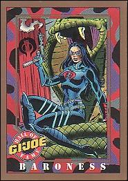 G.I. Joe Hall of Fame (Promo) card 19 Baroness (Gold Border)