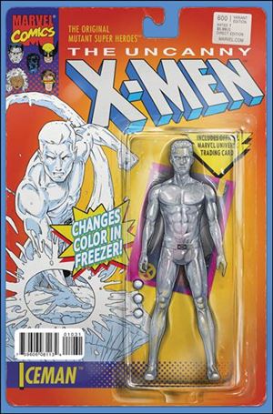 Uncanny X-Men (1981) issue 600-E John T. Christopher Iceman Action Figure Cover