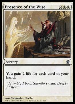 Magic the Gathering: Saviors of Kamigawa (Base Set) card 23 Presence of the Wise
