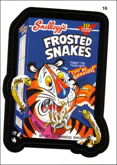 Wacky Packages All-New: Series 1 (Base Set) card 16 Frosted Snakes