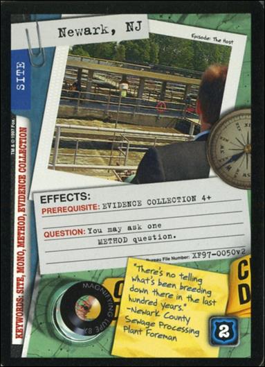 X-Files: The Truth Is Out There (Base Set) card XF97-0050v2 Newark, NJ