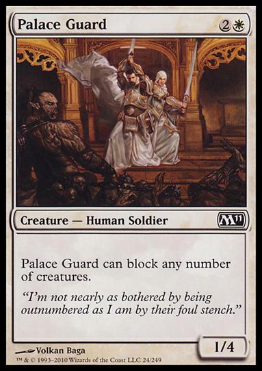 Magic the Gathering: 2011 Core Set (Base Set) card 24 Palace Guard
