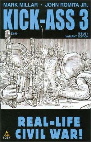 Kick-Ass 3 issue 4-B 1:25 Sketch Cover