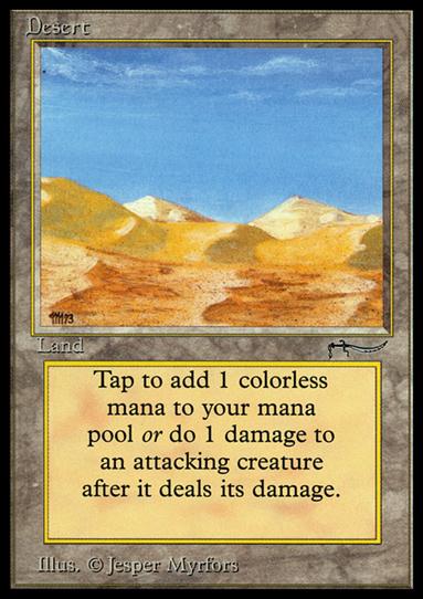 Magic the Gathering: Arabian Nights (Base Set) card 72 Desert