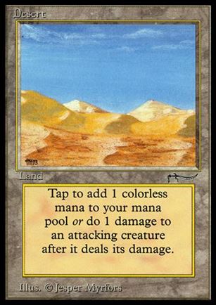 Magic the Gathering: Arabian Nights (Base Set) card 72 Desert