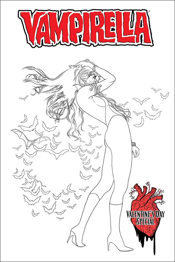 Vampirella: Valentine's Day Special issue 2019-B 1:10 Black & White Cover