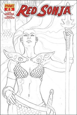 Red Sonja (2013) issue 6-E Jill Thompson 1:25 Sketch Cover