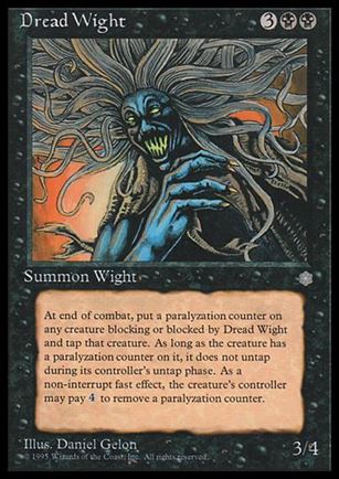 Magic the Gathering: Ice Age (Base Set) card 122 Dread Wight