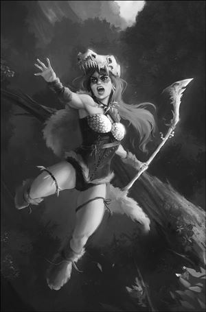 Sonjaversal issue 4-K Mayara Sampaio 1:7 Black & White Virgin Cover