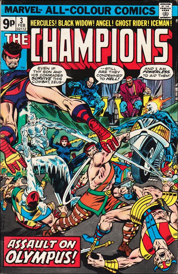 Champions (1975) issue 3-B UK Price Cover