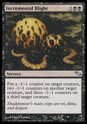 Magic the Gathering: Shadowmoor (Base Set) card 70 Incremental Blight