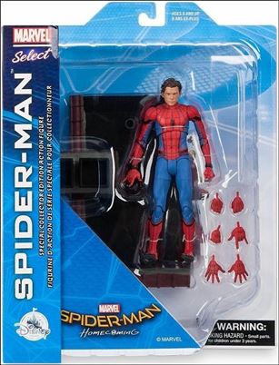 Marvel Select figure 121-B Spider-Man Homecoming (Unmasked)