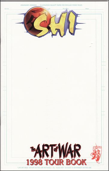 Shi: Art of War Tour Book issue 1-C Blank Cover