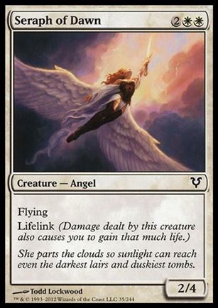 Magic the Gathering: Avacyn Restored (Base Set) card 35 Seraph of Dawn