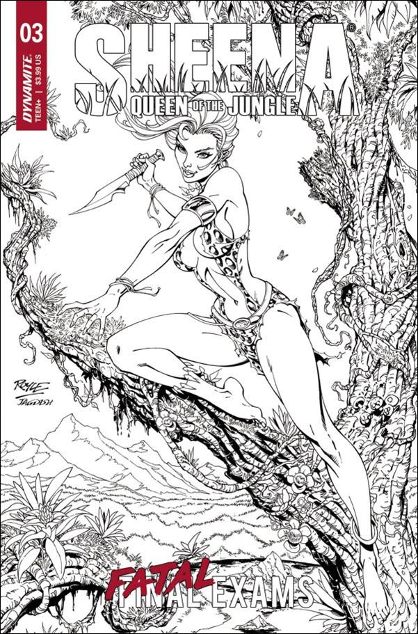 Sheena: Queen of the Jungle (2023) issue 3-F John Royle 1:10 Line Art Cover