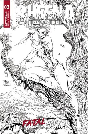 Sheena: Queen of the Jungle (2023) issue 3-F John Royle 1:10 Line Art Cover