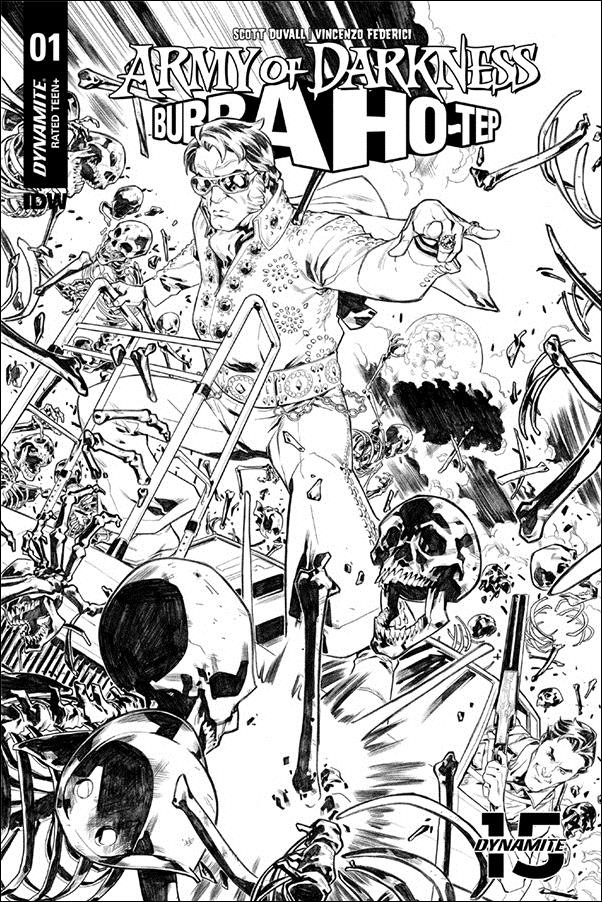 Army of Darkness/Bubba Ho-Tep issue 1-G Carlos Gomez 1:10 Black & White Cover