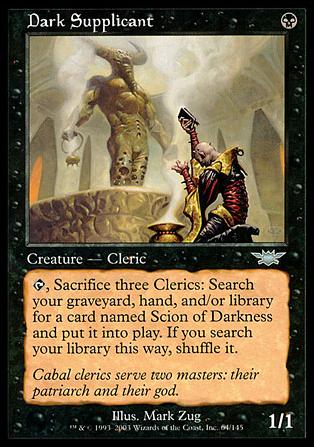 Magic the Gathering: Legions (Base Set) card 64 Dark Supplicant