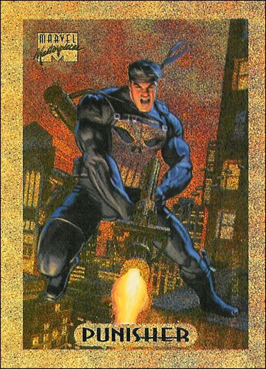 1994 Marvel Masterpieces (Holofoil Subset) card 6-B Punisher (Bronze Foil)