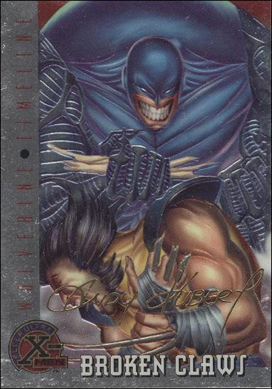 1996 Fleer Ultra X-Men All Chromium (Gold Signature Parallel Base Set) card 88 Broken Claws