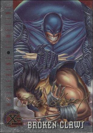 1996 Fleer Ultra X-Men All Chromium (Gold Signature Parallel Base Set) card 88 Broken Claws