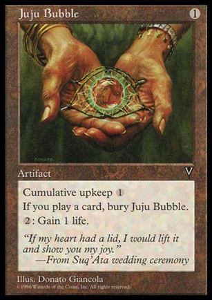 Magic the Gathering: Visions (Base Set) card 147 Juju Bubble