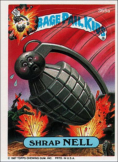 Garbage Pail Kids: Series 09 (Base Set) card 365a Shrap Nell