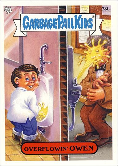 Garbage Pail Kids All-New Series 4 (Base Set) card 38b Overflowin' Owen