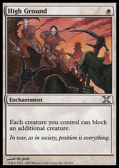 Magic the Gathering: 10th Edition (Base Set) card 20 High Ground