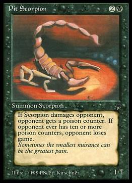 Magic the Gathering: Legends (Base Set) card 114 Pit Scorpion