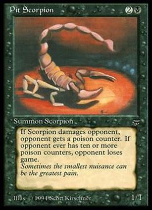 Magic the Gathering: Legends (Base Set) card 114 Pit Scorpion