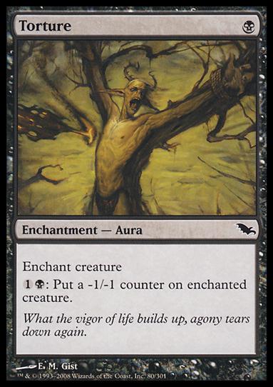 Magic the Gathering: Shadowmoor (Base Set) card 80 Torture