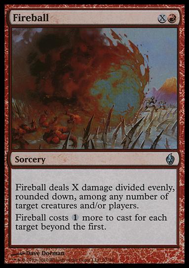 Magic the Gathering: Premium Deck Series: Fire & Lightning (Base Set) card 27 Fireball