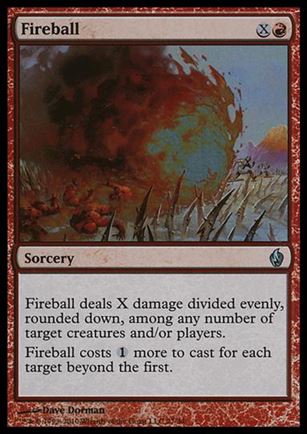 Magic the Gathering: Premium Deck Series: Fire & Lightning (Base Set) card 27 Fireball