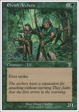 Magic the Gathering: 7th Edition (Base Set) card 239 Elvish Archers