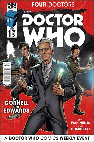 Doctor Who Event 2015: Four Doctors issue 1 Neil Edwards Cover