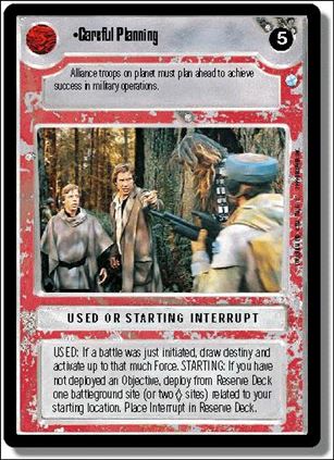 Star Wars: Endor Limited (Base Set) card 156 Careful Planning