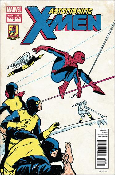 Astonishing X-Men (2004) issue 48-B David Aja "Spider-Man 50th Anniversary" Cover