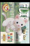 Beanie Babies Series 1 (Base Set) card 75 Flip the Cat
